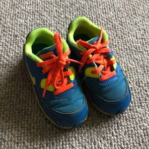 Neon kids’ sneakers